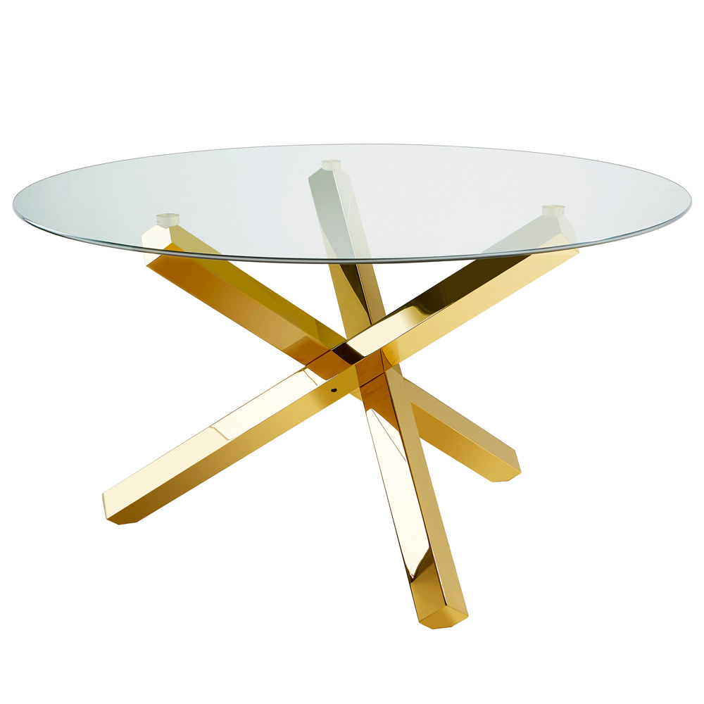 Helen Dining Table in Gold