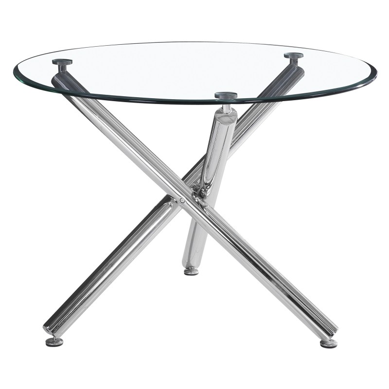 Solara II Dining Table in Chrome